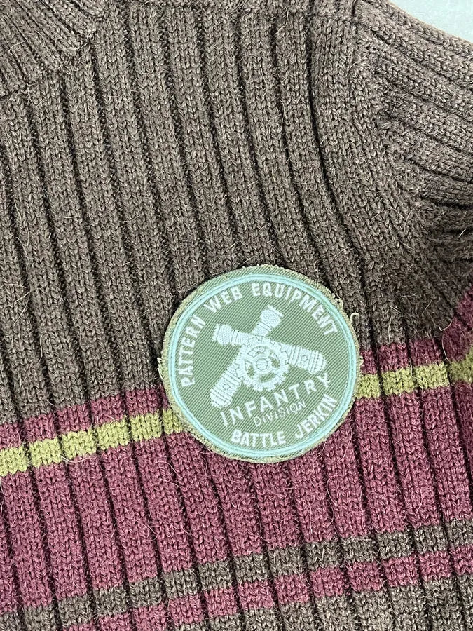 AW2006 Dolce & Gabbana Brown Wool Buttoned Military Naval Wool Sweater ilimHID 7