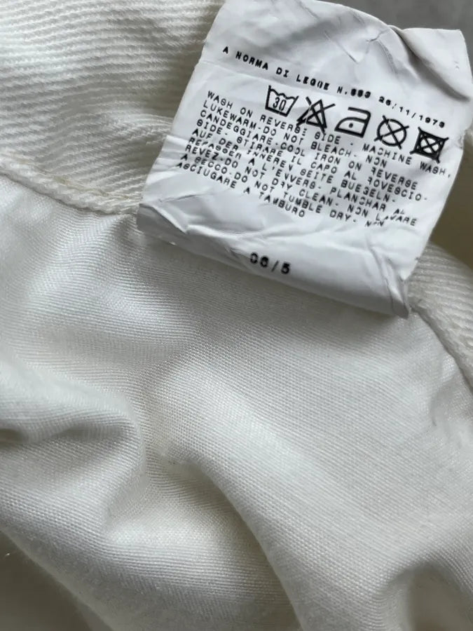 AW2006 Dolce & Gabbana Creamy White Sand Denim Jeans WQLNeXZ 12