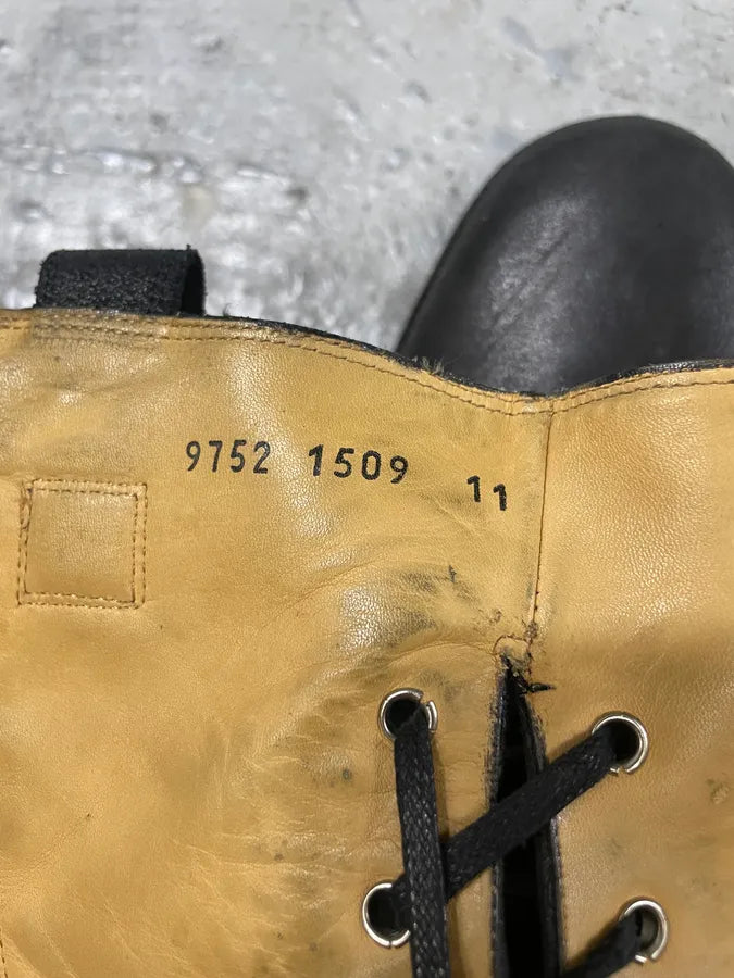 AW2006 Dolce & Gabbana Double Zip Black Combat Boots swKpYbP 8