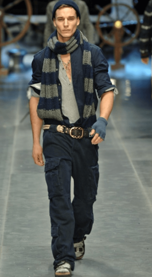 AW2006 Dolce & Gabbana Green Multi Zips Cargo Naval Pants WUAeKPz 1