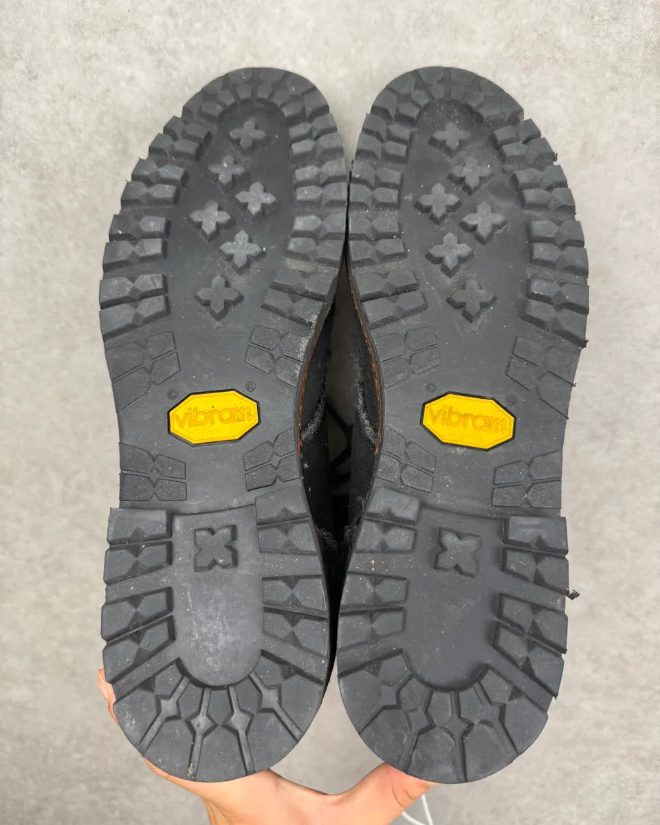 AW2006 Dolce & Gabbana Grey Suede Wool-Lined Vibram Boots WVSezWz 7