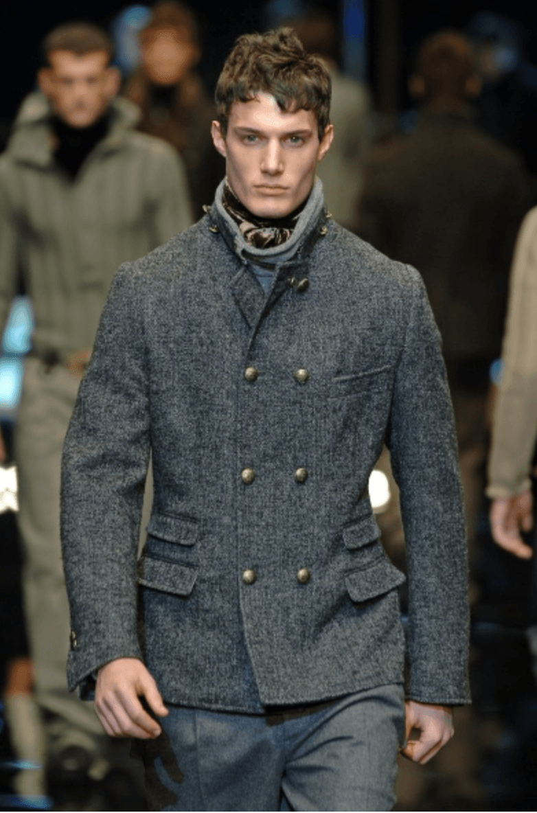 AW2006 Dolce & Gabbana Grey Wool Buttoned Coat FICPonk 0