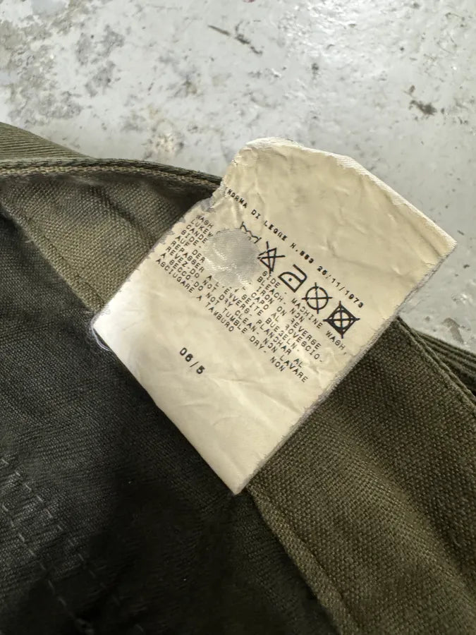 AW2006 Dolce & Gabbana Khaki Velvet Distressed Zip Pants AQIoZSA 10