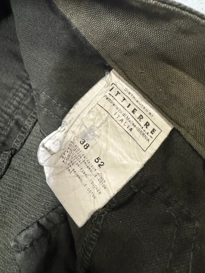 AW2006 Dolce & Gabbana Khaki Velvet Distressed Zip Pants AQIoZSA 9