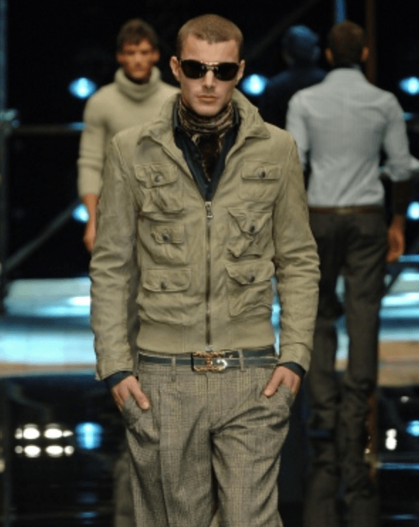 AW2006 Dolce & Gabbana Military Green Cargo Jacket nyzmqHk 3