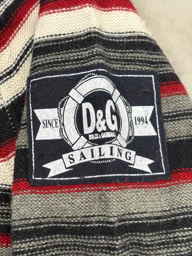 AW2006 Dolce & Gabbana Multi-Color Striped Wool Turtleneck Sweater nihFKJn 8