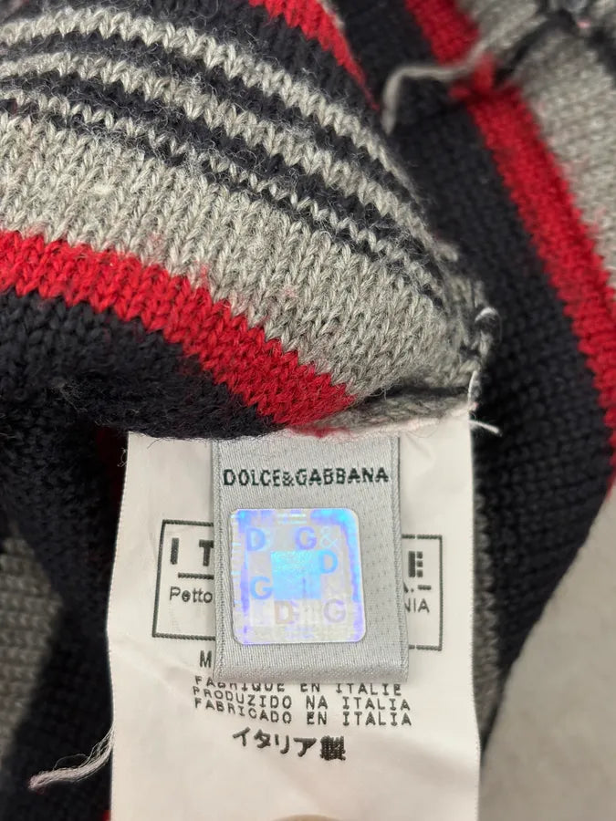 AW2006 Dolce & Gabbana Multi-Color Striped Wool Turtleneck Sweater nihFKJn 10