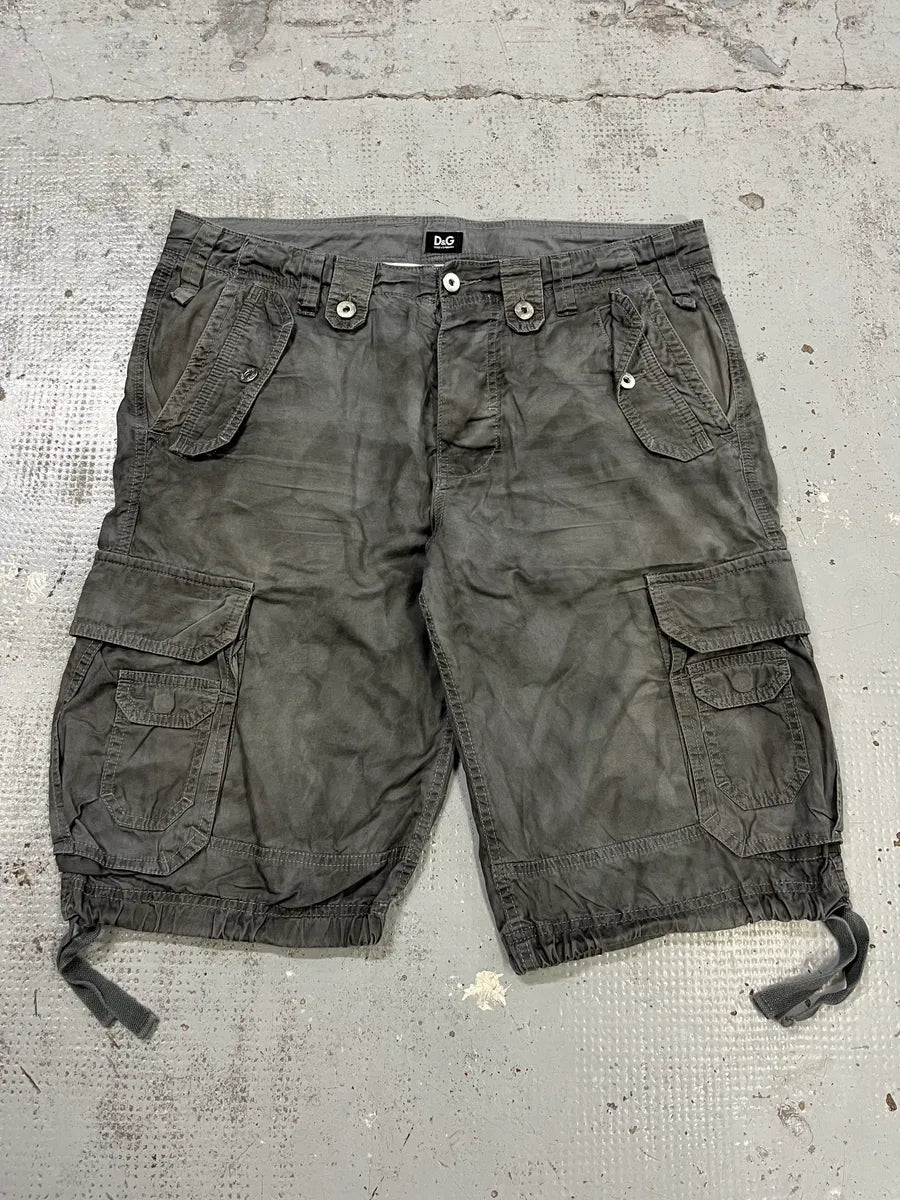 AW2006 Dolce & Gabbana Multi Pockets Cargo Grey Shorts HJHsybQ 1