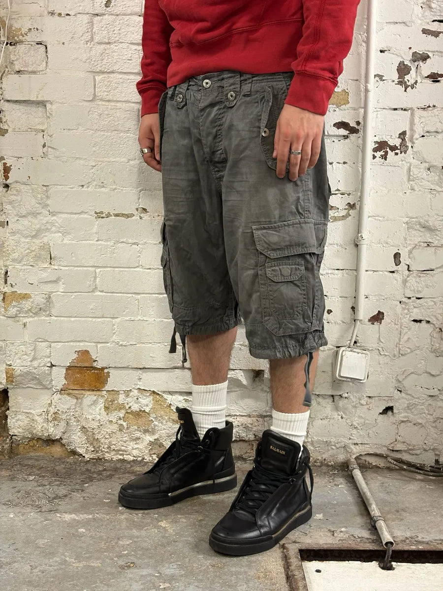 AW2006 Dolce & Gabbana Multi Pockets Cargo Grey Shorts HJHsybQ 2