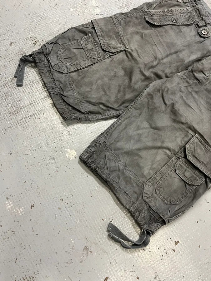 AW2006 Dolce & Gabbana Multi Pockets Cargo Grey Shorts HJHsybQ 5