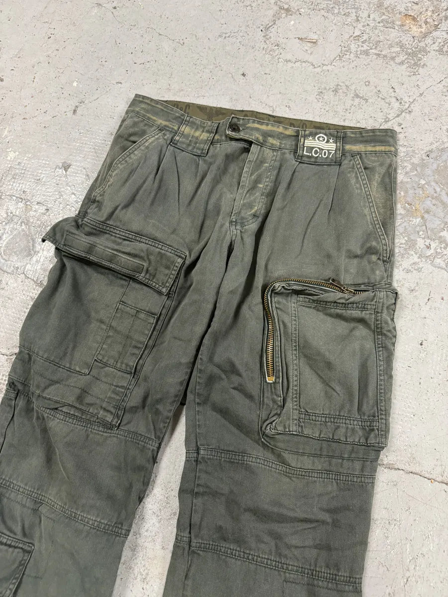 AW2006 Dolce & Gabbana Multi Pockets Green Cargo Naval Pants sOzqcdr 11