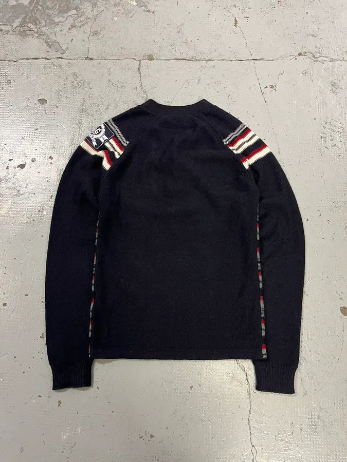 AW2006 Dolce & Gabbana Nautical Striped Navy Wool Sweater fqqUEUQ 5