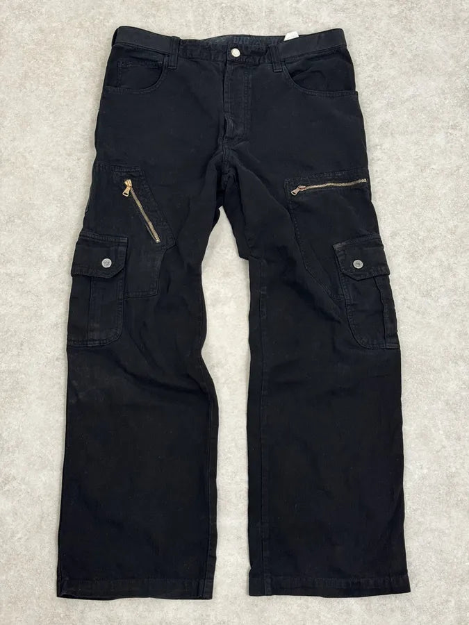 AW2006 Dolce & Gabbana Naval Utility Black Cargo Pants PNeFZsR 0