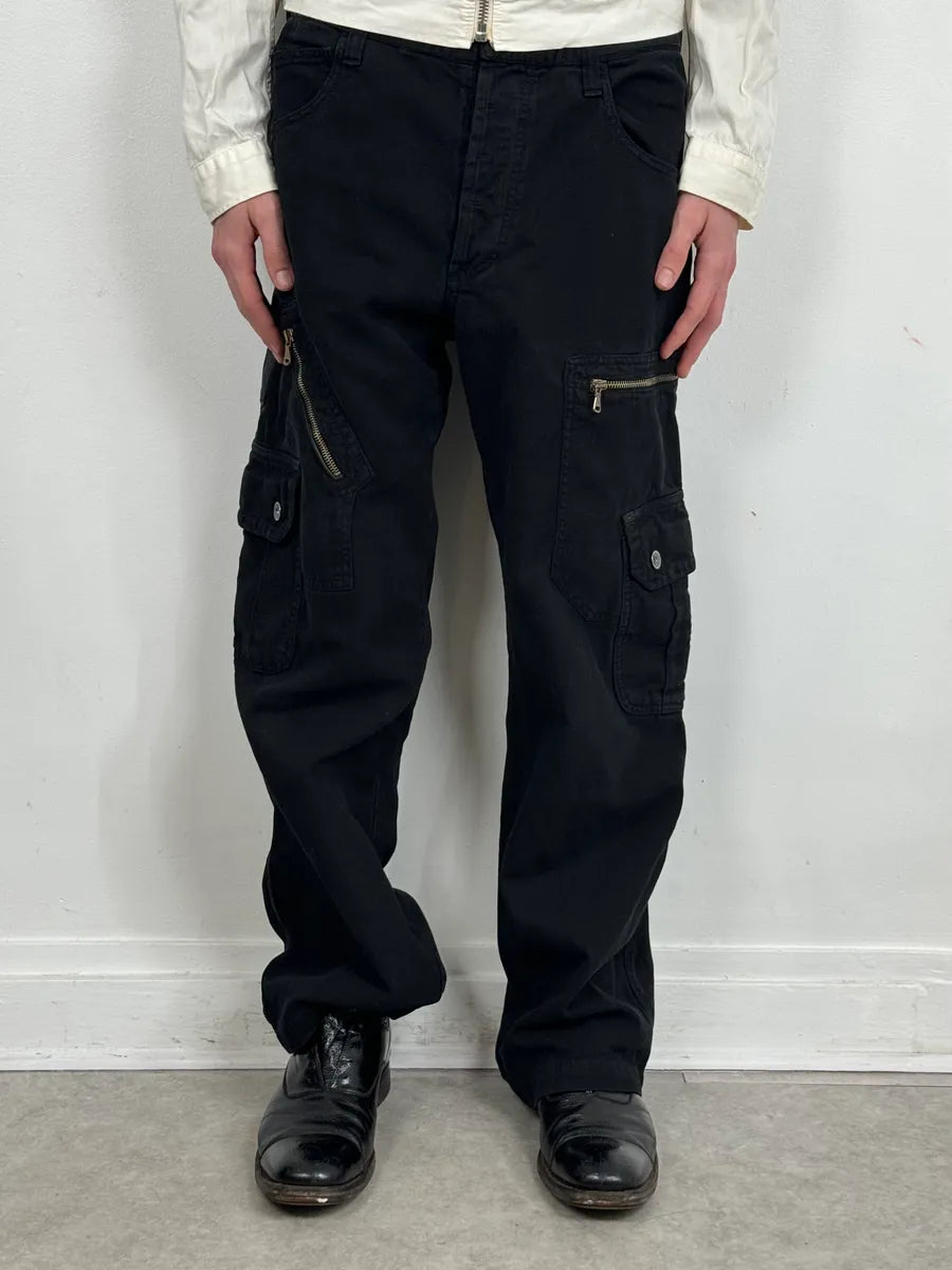 AW2006 Dolce & Gabbana Naval Utility Black Cargo Pants PNeFZsR 1