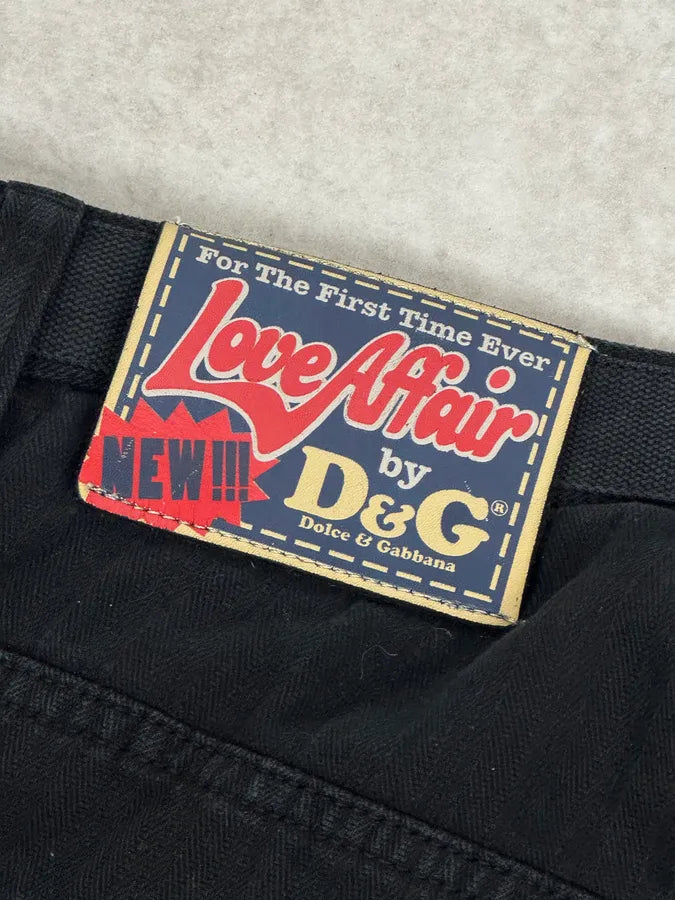 AW2006 Dolce & Gabbana Naval Utility Black Cargo Pants PNeFZsR 11