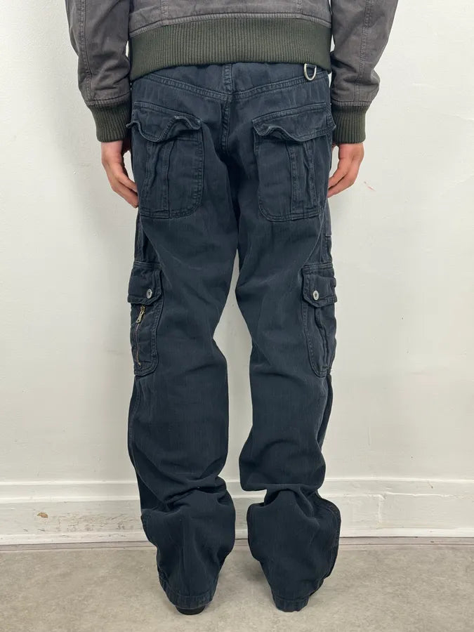 AW2006 Dolce & Gabbana Navy Multi-Pocket Cargo Pants vZDrvdi 1
