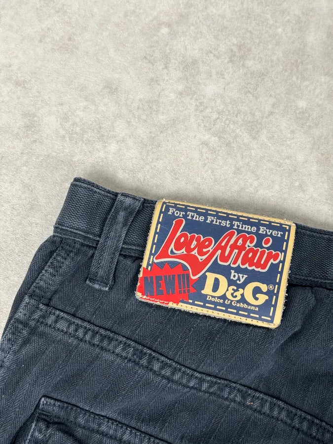 AW2006 Dolce & Gabbana Navy Multi-Pocket Cargo Pants vZDrvdi 8