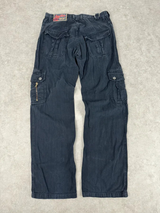 AW2006 Dolce & Gabbana Navy Multi-Pocket Cargo Pants vZDrvdi 6