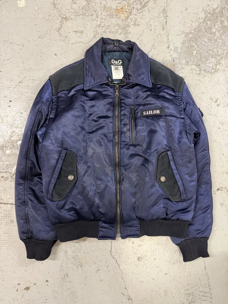 AW2006 Dolce & Gabbana Navy Sailor Bomber Jacket TroYxqZ 4