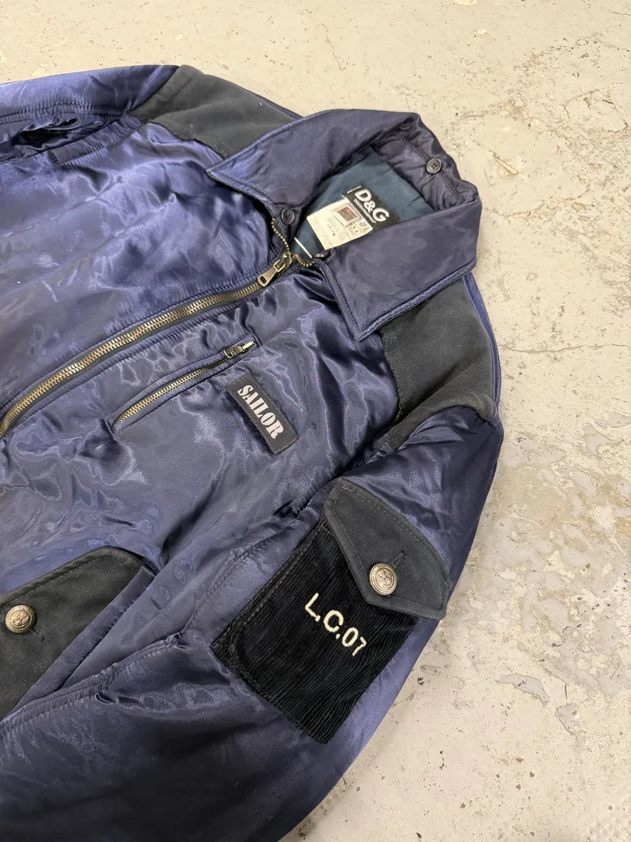 AW2006 Dolce & Gabbana Navy Sailor Bomber Jacket TroYxqZ 6