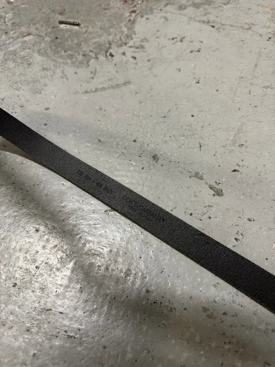 AW2006 Dolce & Gabbana Royal Buckle Black Leather Belt mtXjdbc 1