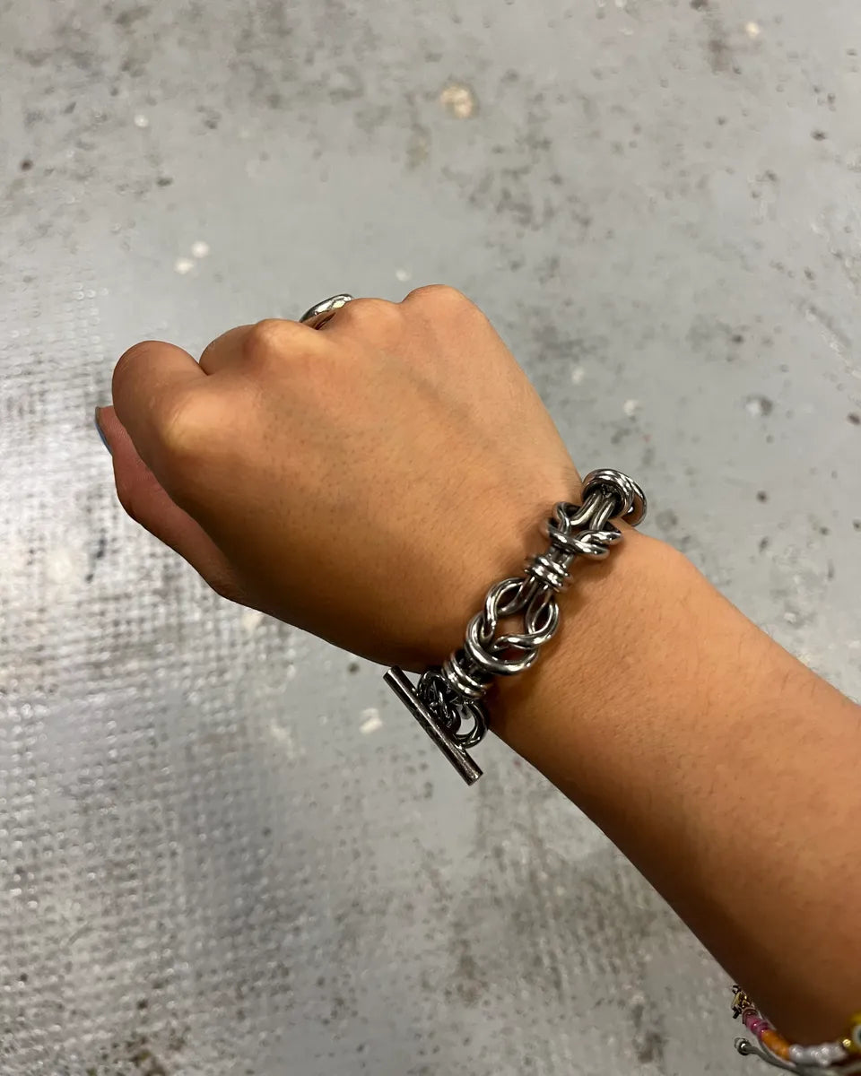 AW2006 Dolce & Gabbana Stainless Steel Knot Link Bracelet pBcPxSo 0
