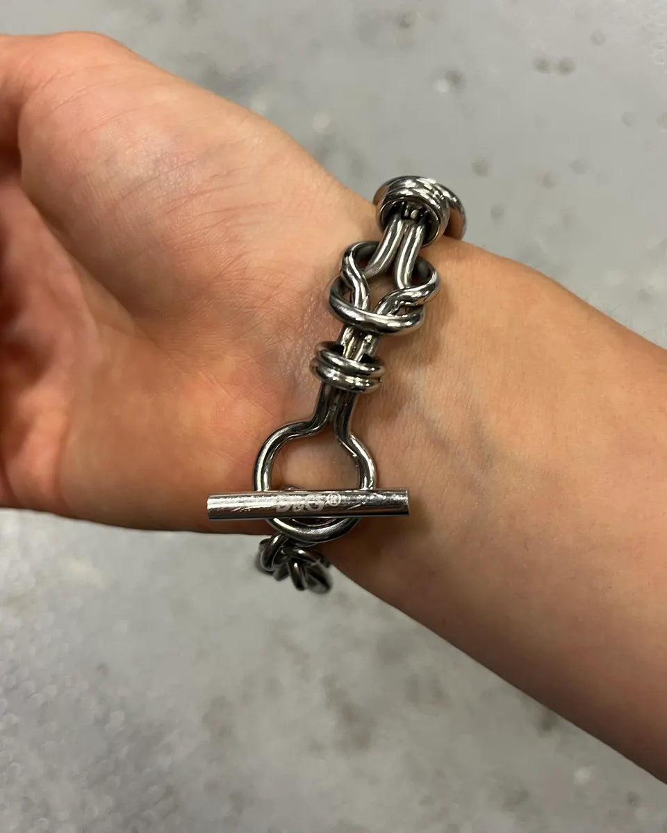 AW2006 Dolce & Gabbana Stainless Steel Knot Link Bracelet pBcPxSo 3