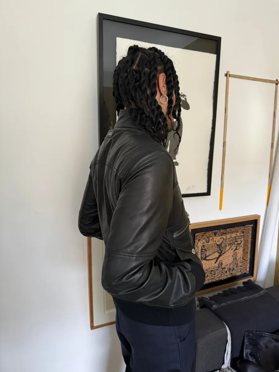 AW2006 Dolce & Gabbana Symmetrical Biker Leather Jacket pcsDfJH 5