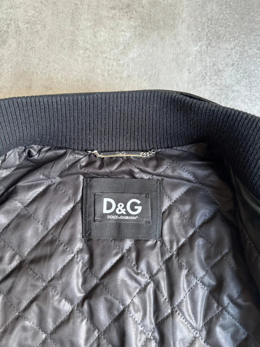 AW2006 Dolce & Gabbana Symmetrical Biker Leather Jacket pcsDfJH 8