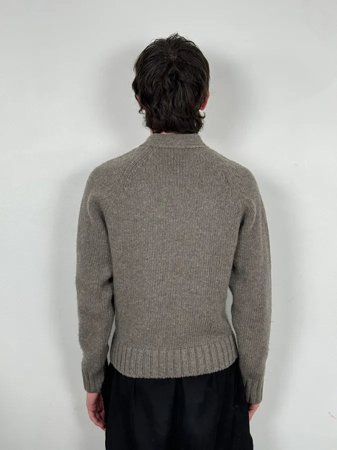 AW2006 Dsquared2 Grey Wool V Neck Sweater IiWeIyi 2