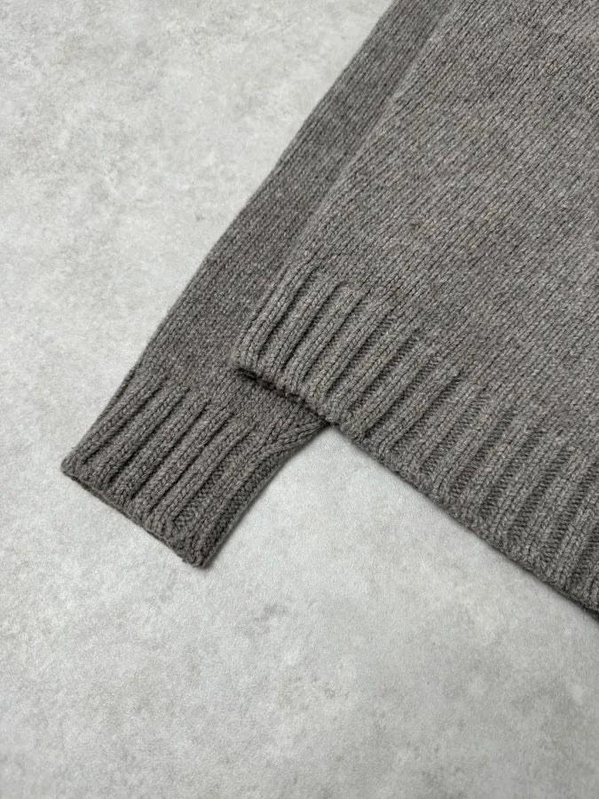 AW2006 Dsquared2 Grey Wool V Neck Sweater IiWeIyi 5