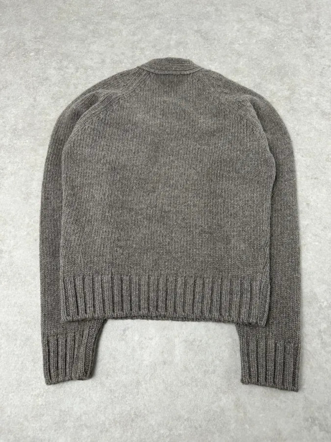 AW2006 Dsquared2 Grey Wool V Neck Sweater IiWeIyi 6