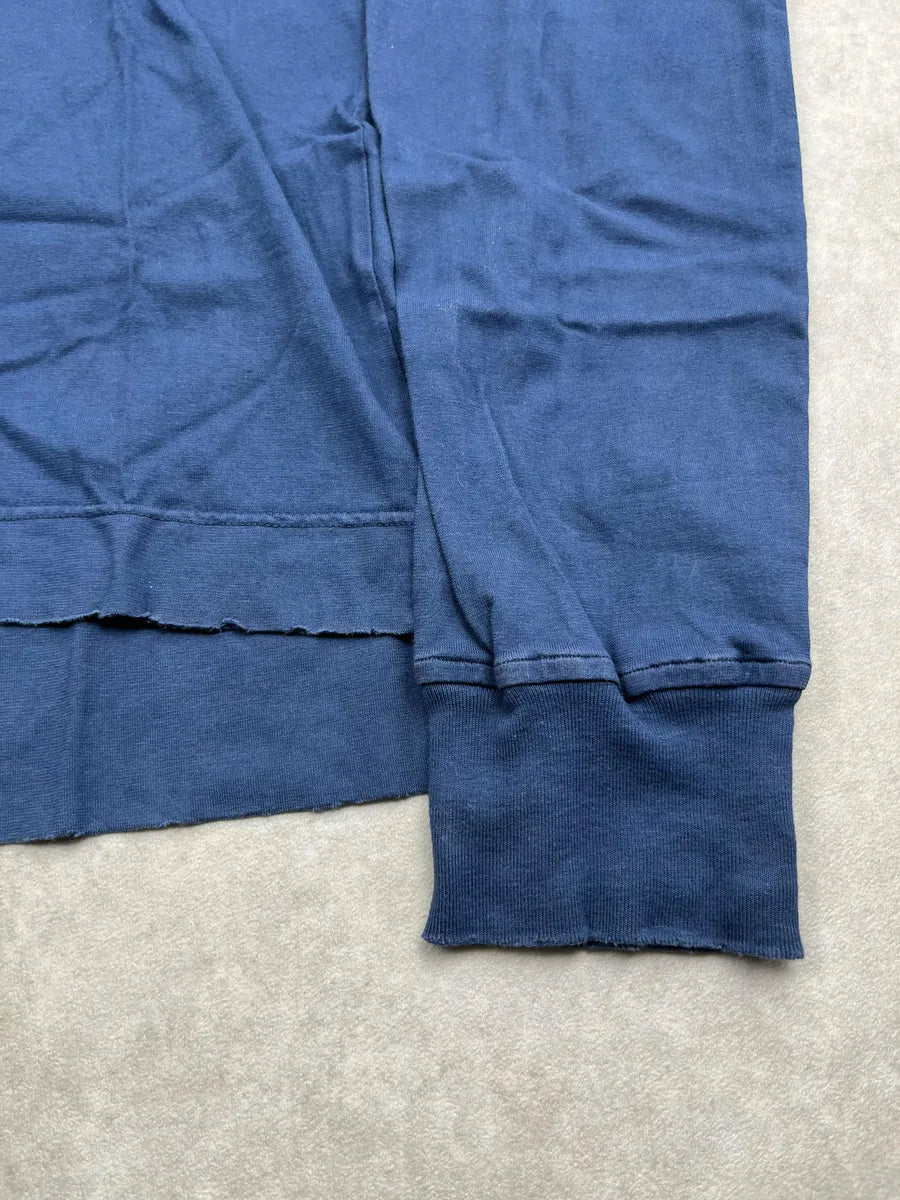 AW2006 Dsquared2 Navy Distressed Longsleeve Polo brDZdAb 8