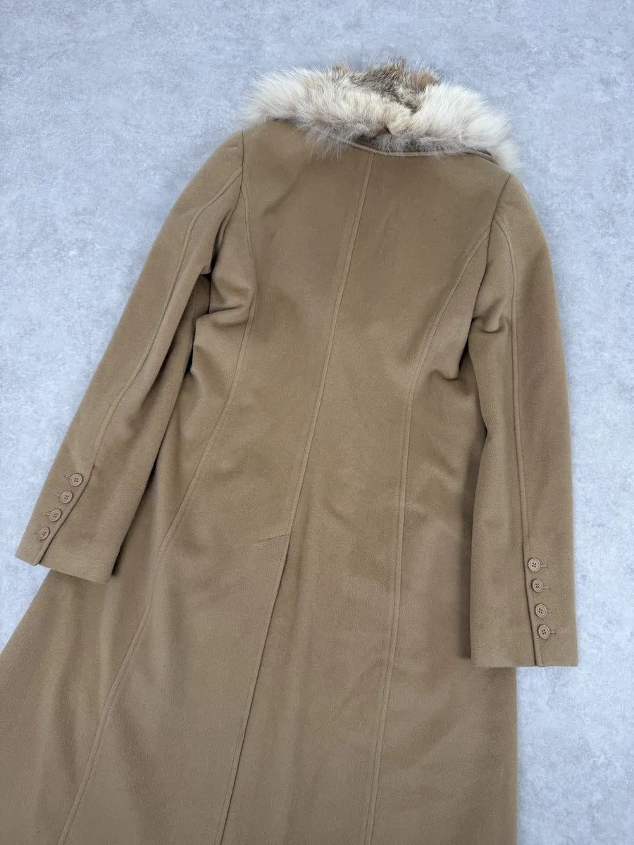 AW2006 Emporio Armani Beige Camel Wool & Cashmere Trench Coat cLEiWiA 6