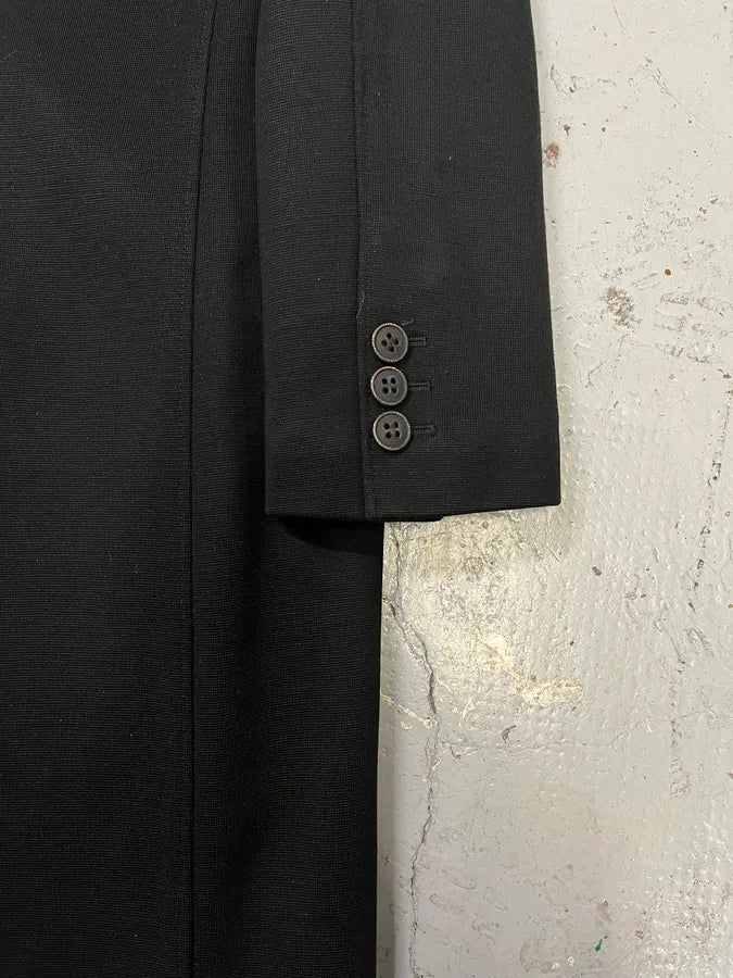 AW2006 Emporio Armani Black Classy Buttoned Long Coat ijSPeUk 5