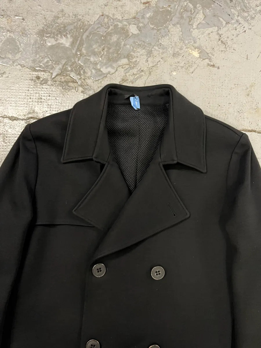 AW2006 Emporio Armani Black Classy Buttoned Long Coat ijSPeUk 3