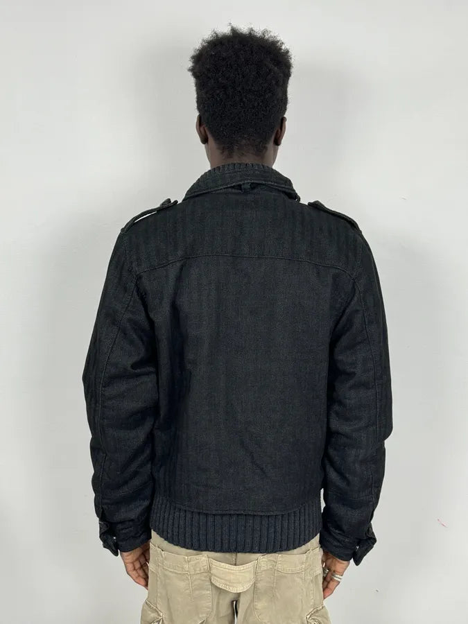 AW2006 Gianfranco Ferré Grey Officer Buttoned Bomber Jacket EwyOzYQ 2