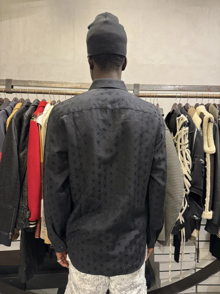 AW2006 Givenchy Black Silk Contemporary Shirt XEHfNPJ 1