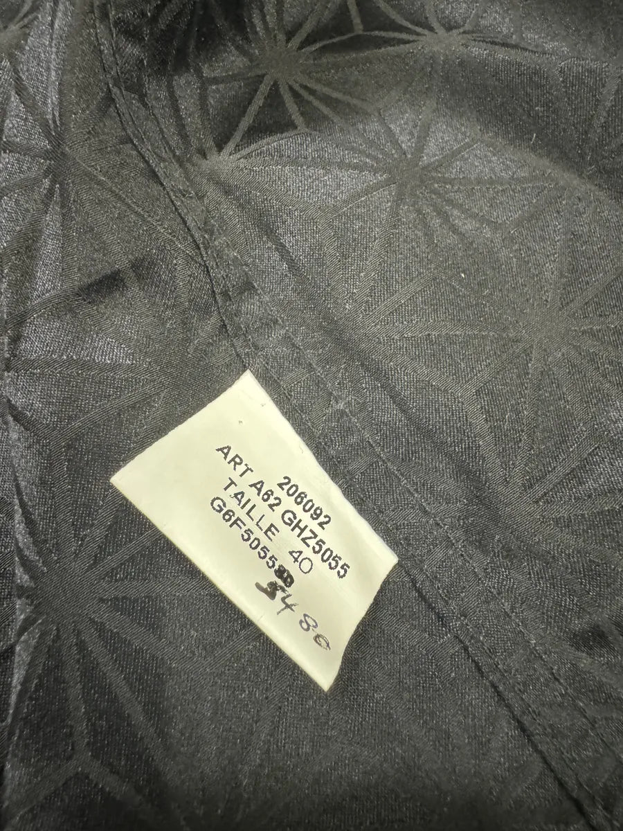 AW2006 Givenchy Black Silk Contemporary Shirt XEHfNPJ 11