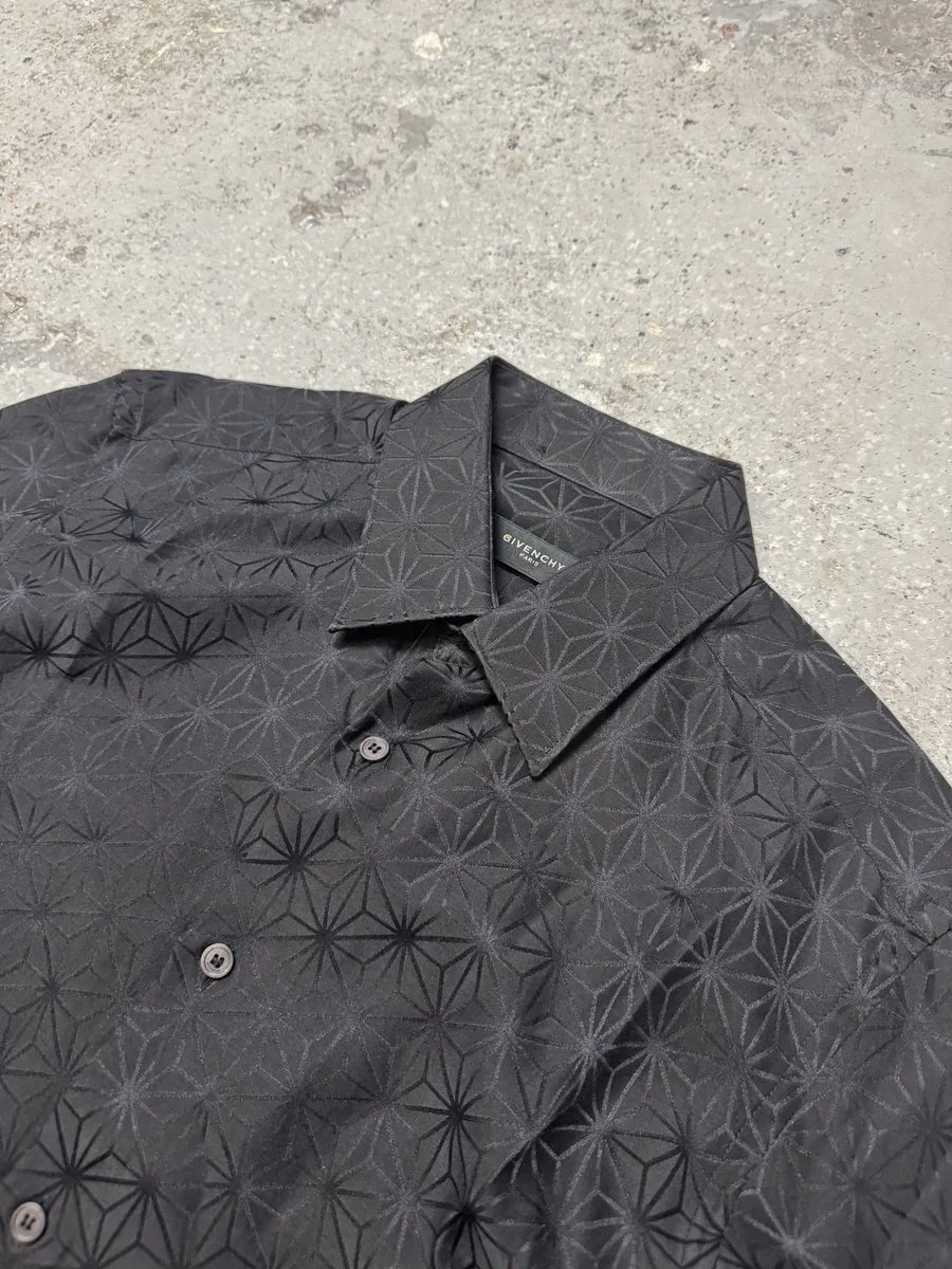 AW2006 Givenchy Black Silk Contemporary Shirt XEHfNPJ 12