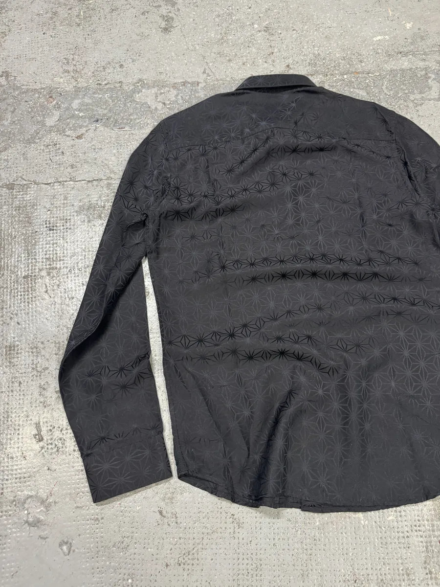 AW2006 Givenchy Black Silk Contemporary Shirt XEHfNPJ 3