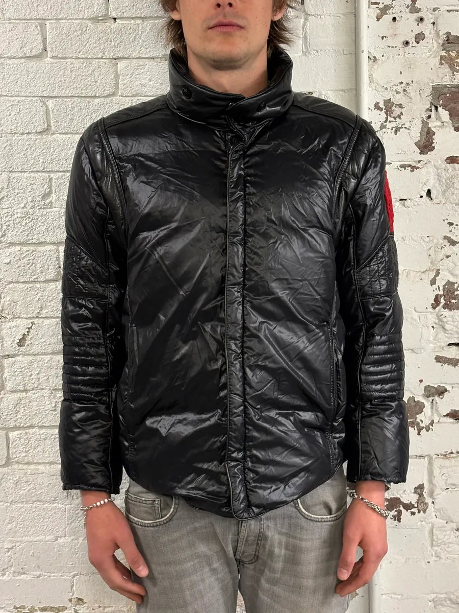 AW2006 Gucci Knight Patch Black Puffer Jacket by Frida Giannini mikIPzh 1