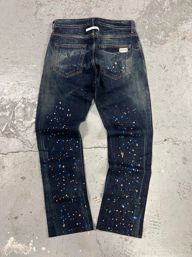 AW2006 Jean Paul Gaultier Distressed Painted Rebel Jeans PaQekJU 2