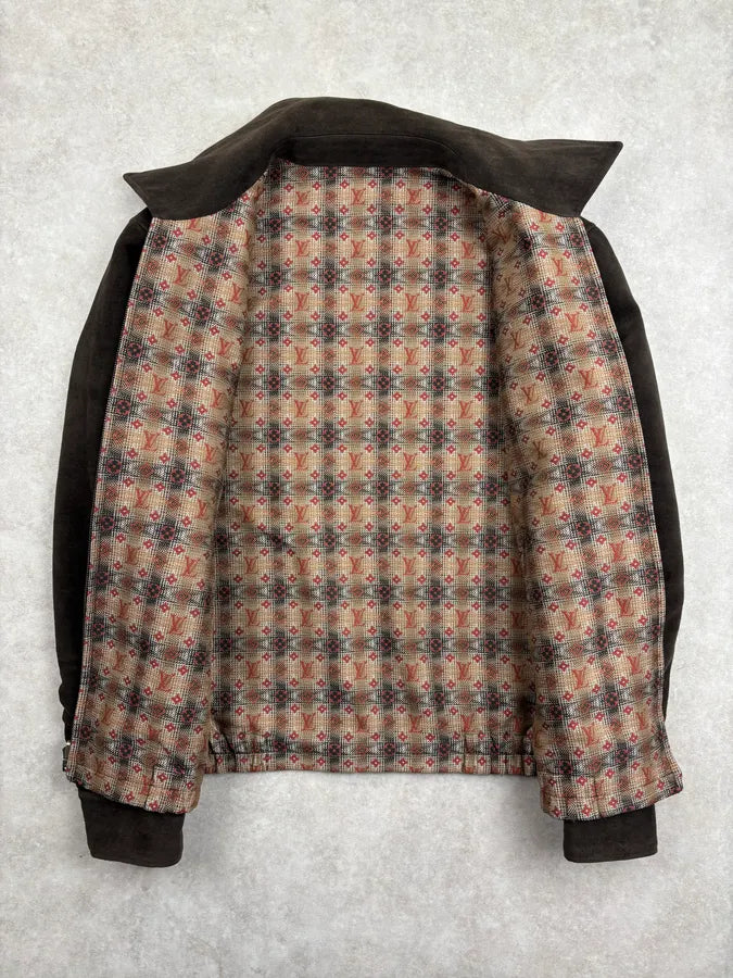 AW2005 Louis Vuitton Reversible Brown Beige Monogram Jacket ZgAclKo 19