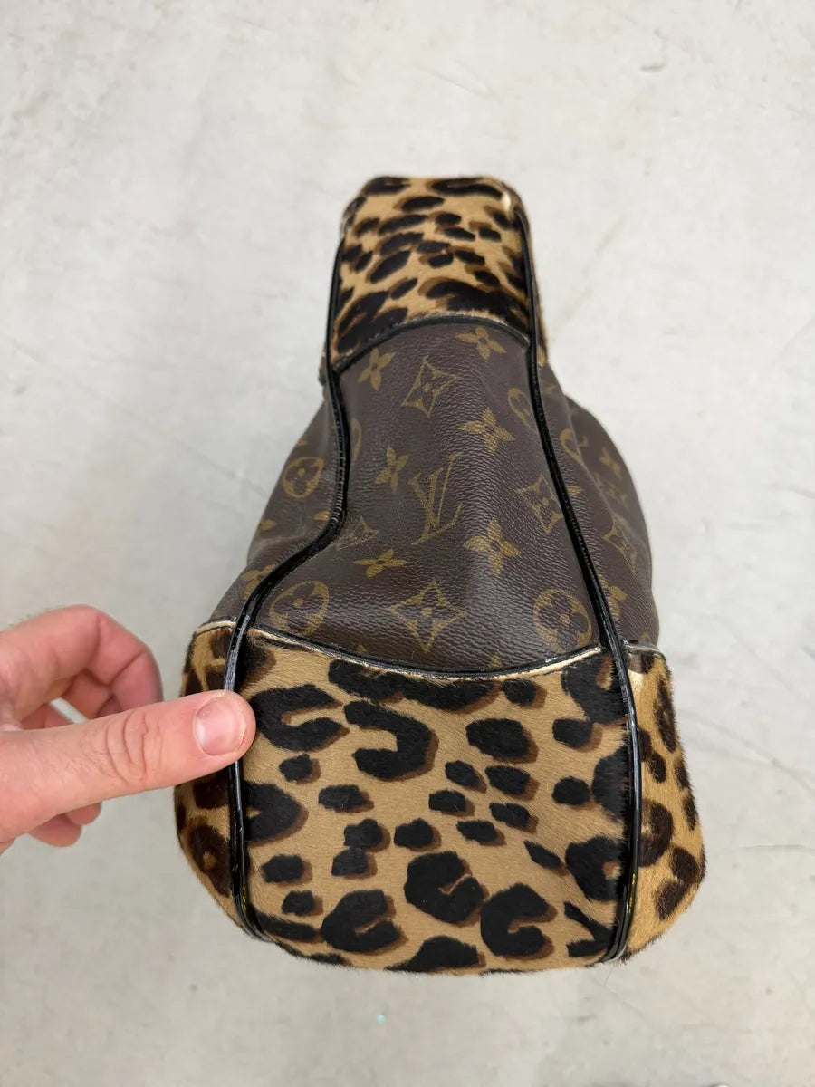AW2006 Louis Vuitton Stephen Polly Boston Leopard Pony Hair Bag SjnZAEa 10
