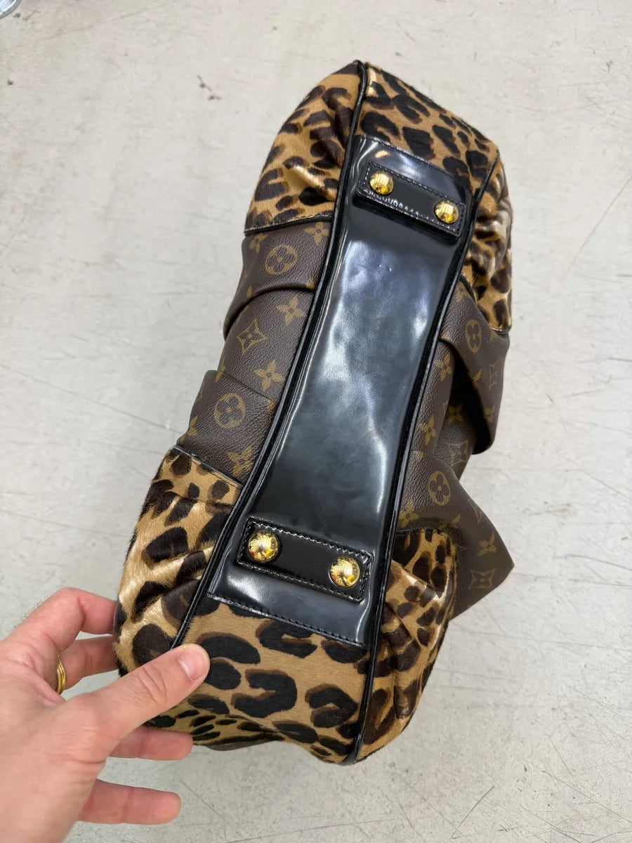 AW2006 Louis Vuitton Stephen Polly Boston Leopard Pony Hair Bag SjnZAEa 13
