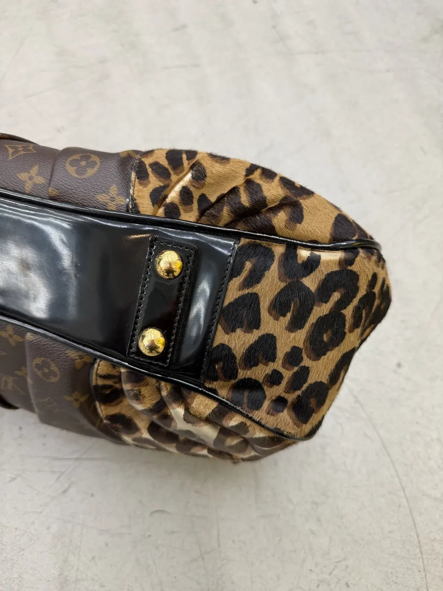 AW2006 Louis Vuitton Stephen Polly Boston Leopard Pony Hair Bag SjnZAEa 16