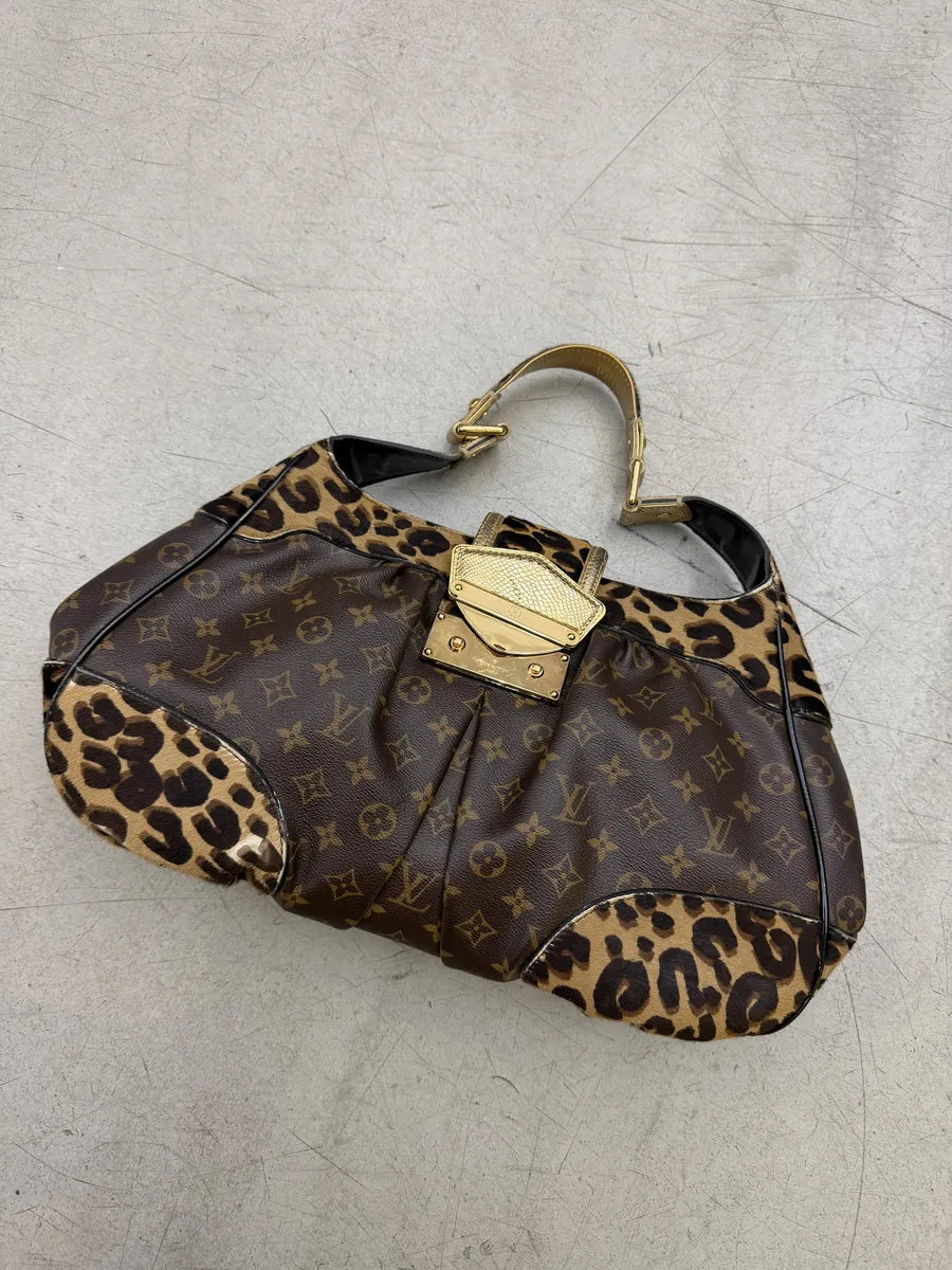 AW2006 Louis Vuitton Stephen Polly Boston Leopard Pony Hair Bag SjnZAEa 2