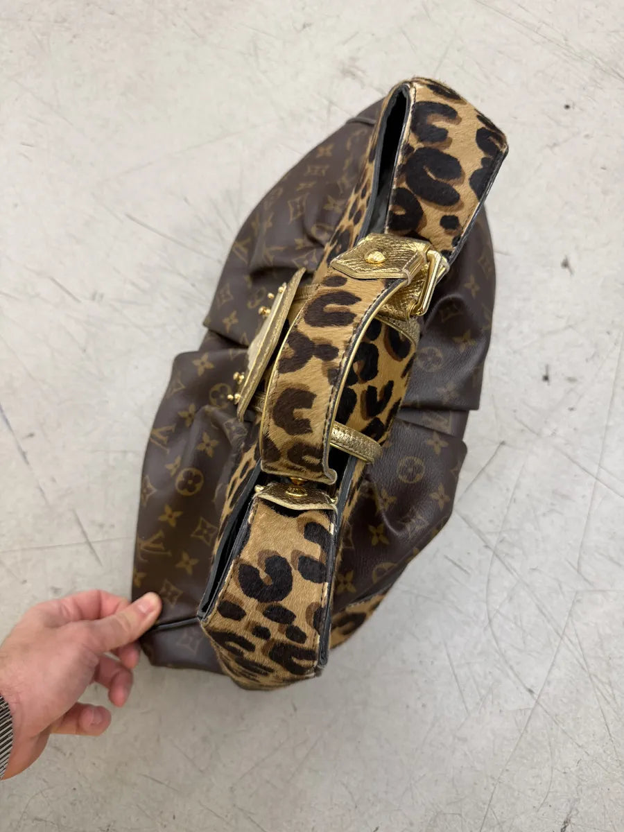 AW2006 Louis Vuitton Stephen Polly Boston Leopard Pony Hair Bag SjnZAEa 5