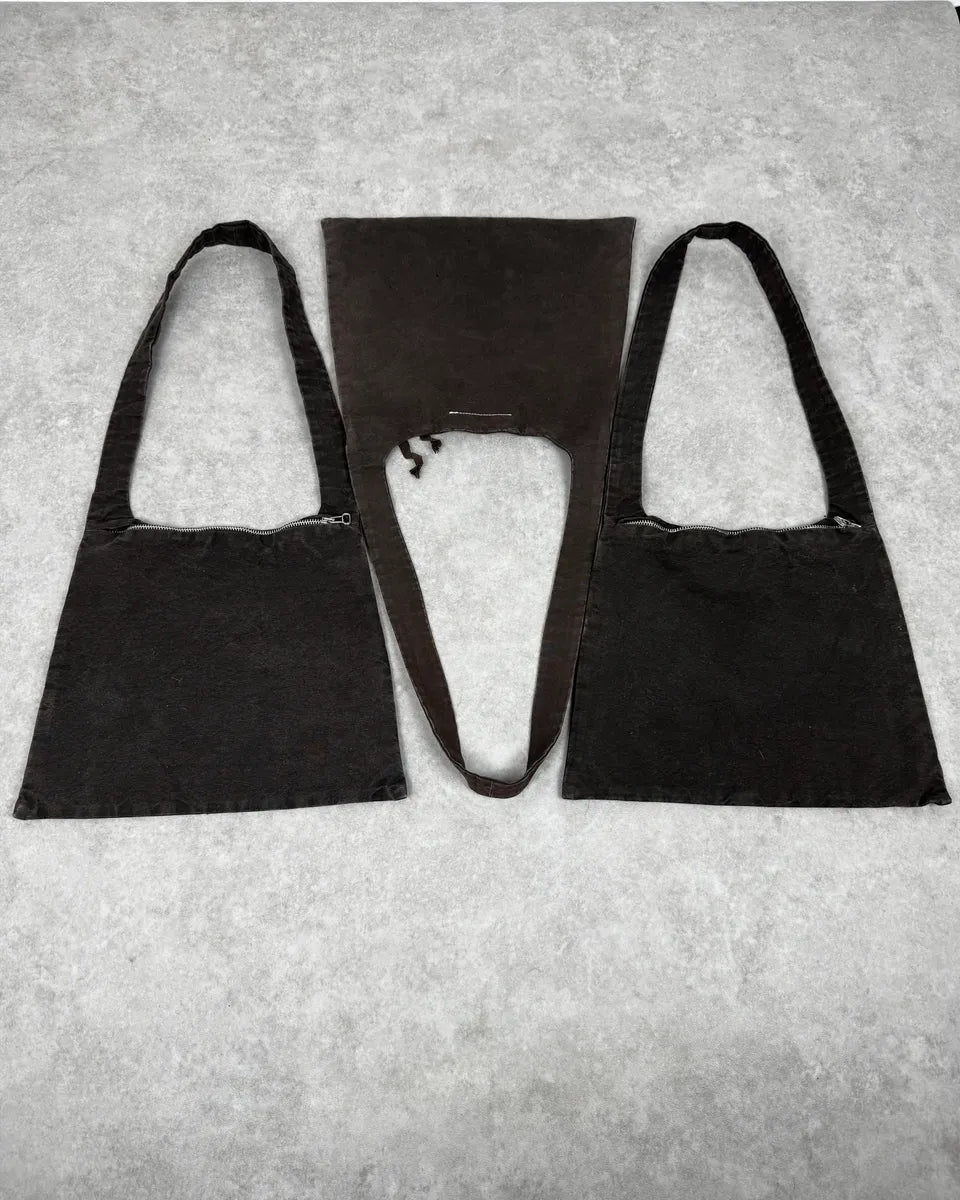 AW2006 Maison Margiela Military Green Triple Shoulder Bag qoQZXie 3